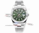 DDF Replica Rolex Datejust Green Motif Dial Oyster Band 41mm 3235 Movement Watch